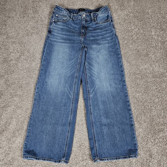 Quince Denim - Quince Jeans Women's 30 Blue Luna Relaxed Straight Organic Cotton Blend Casual